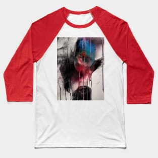 Autumn Abstract Art Baseball T-Shirt